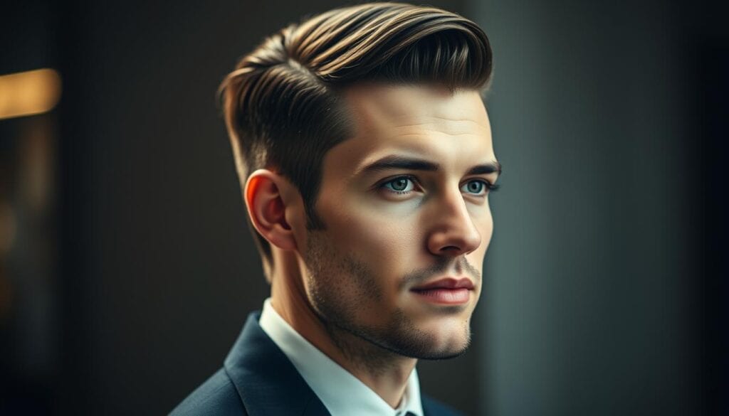 Seitenscheitel Männer