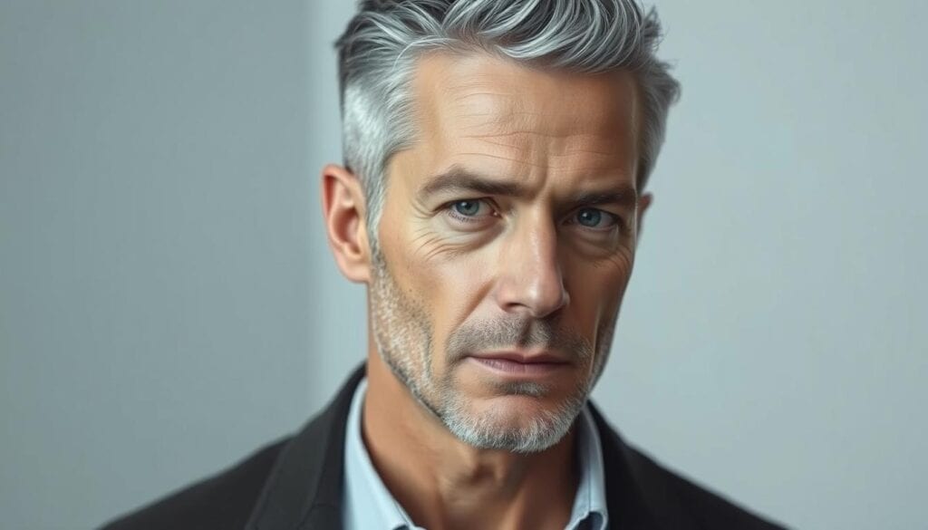 graue Haare färben Männer Trend