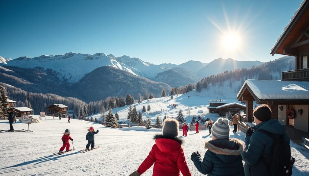 Skigebiete mit Kindern