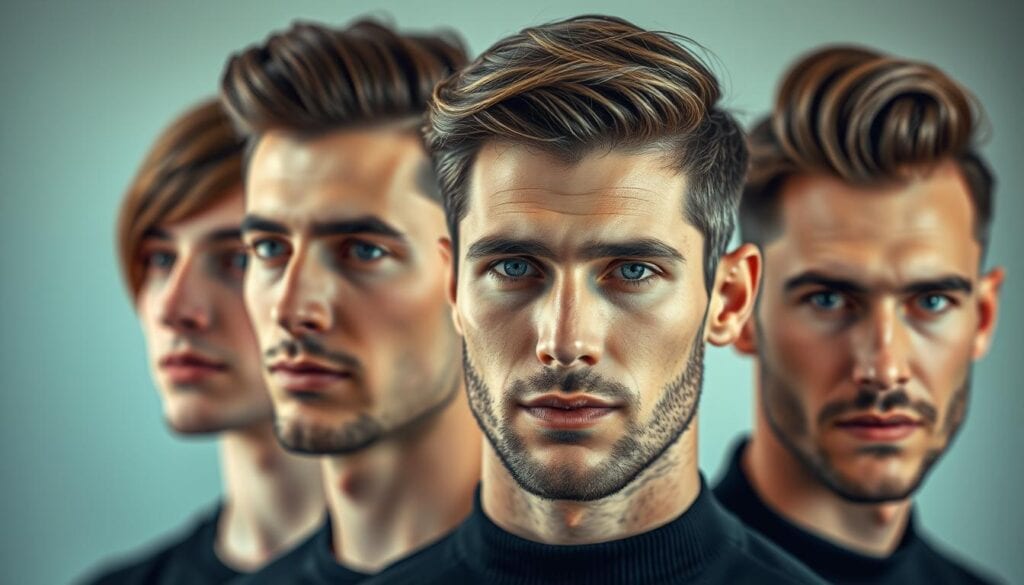 Mittellange Männerfrisuren für verschiedene Gesichtsformen
