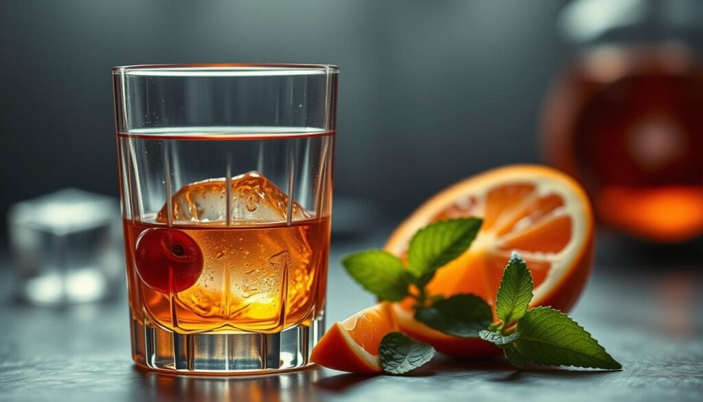 Old Fashioned Cocktail Garnierung
