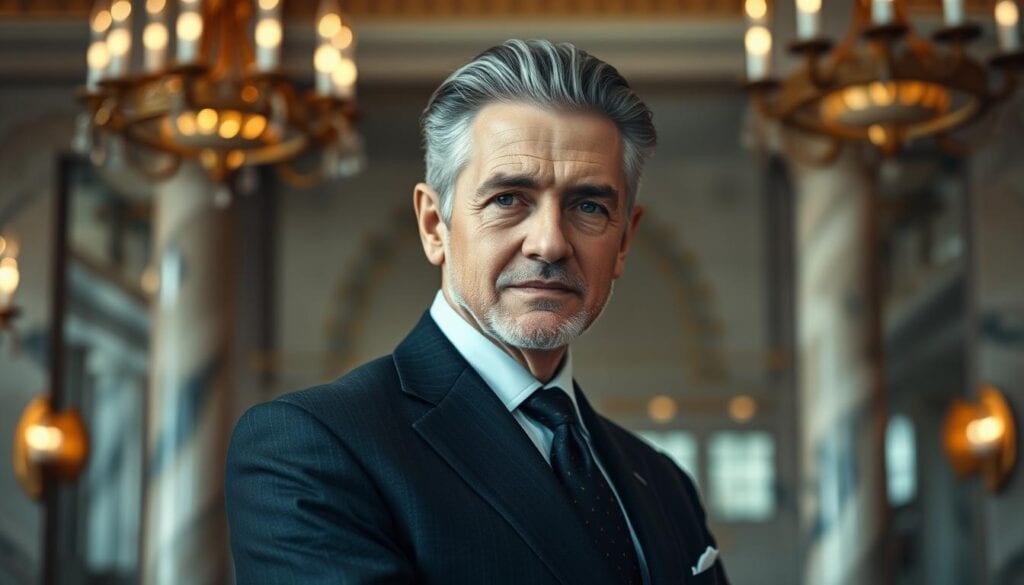 Graue Haare Herren Frisuren ab 50