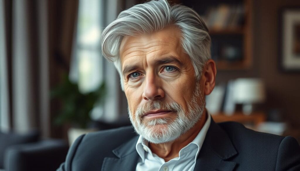 Graue Haare Herren Frisuren ab 50