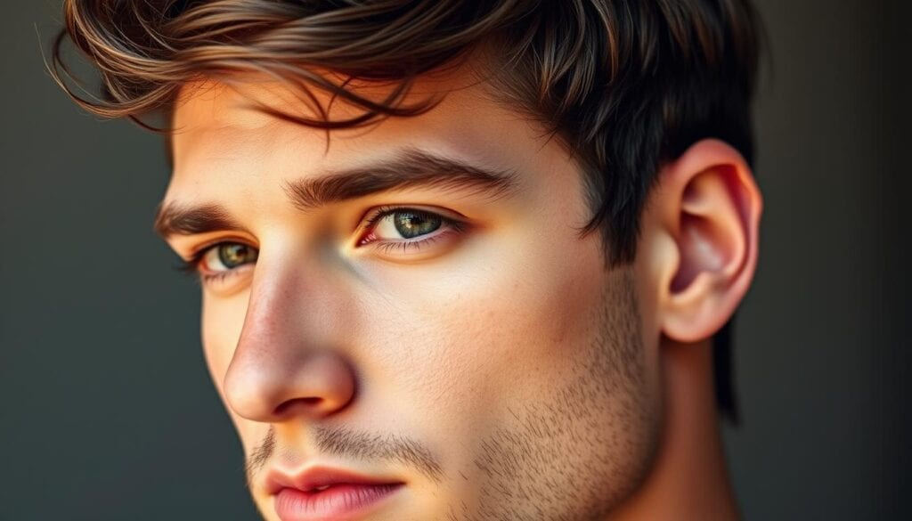 Rundes Gesicht Frisur Mann