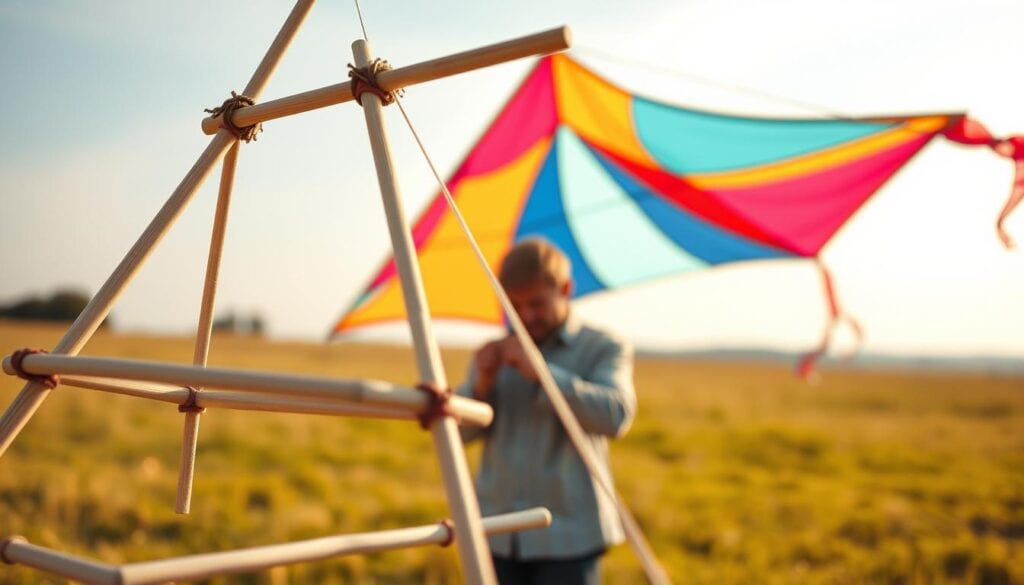 Lenkdrachen bauen Anleitung