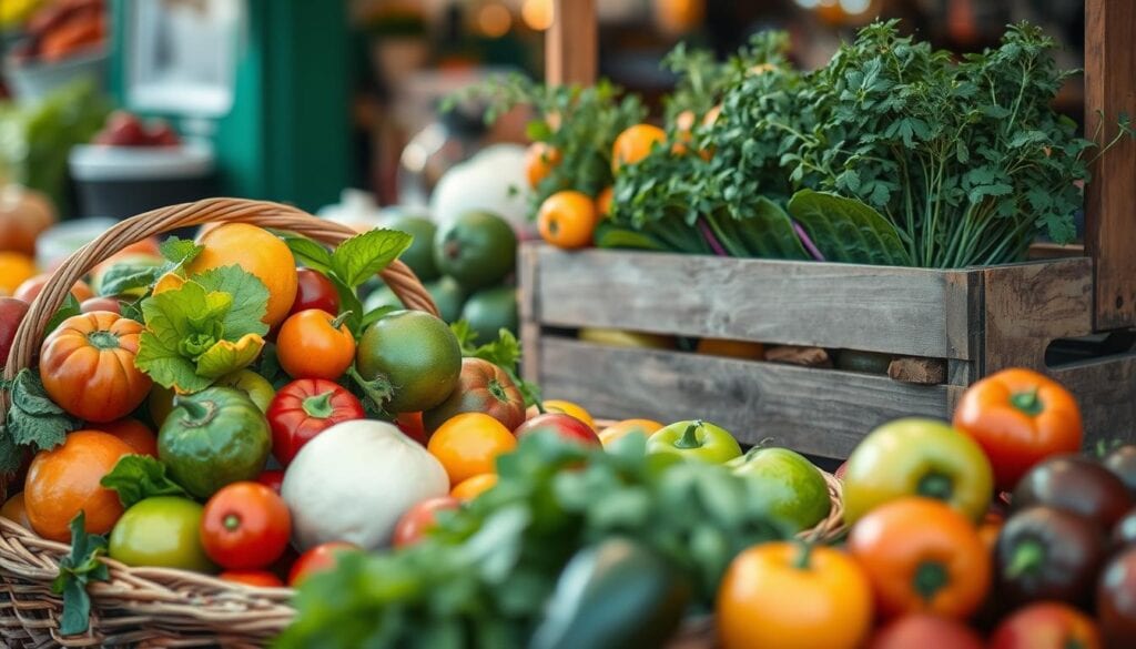 Saisonale Lebensmittel Einkauf