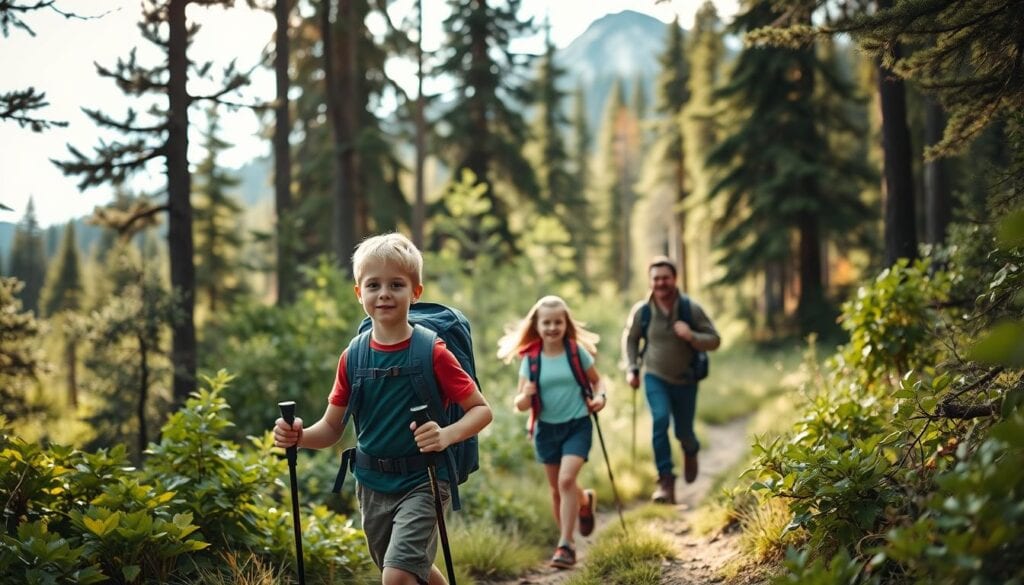 Wandern mit Kindern in der Natur