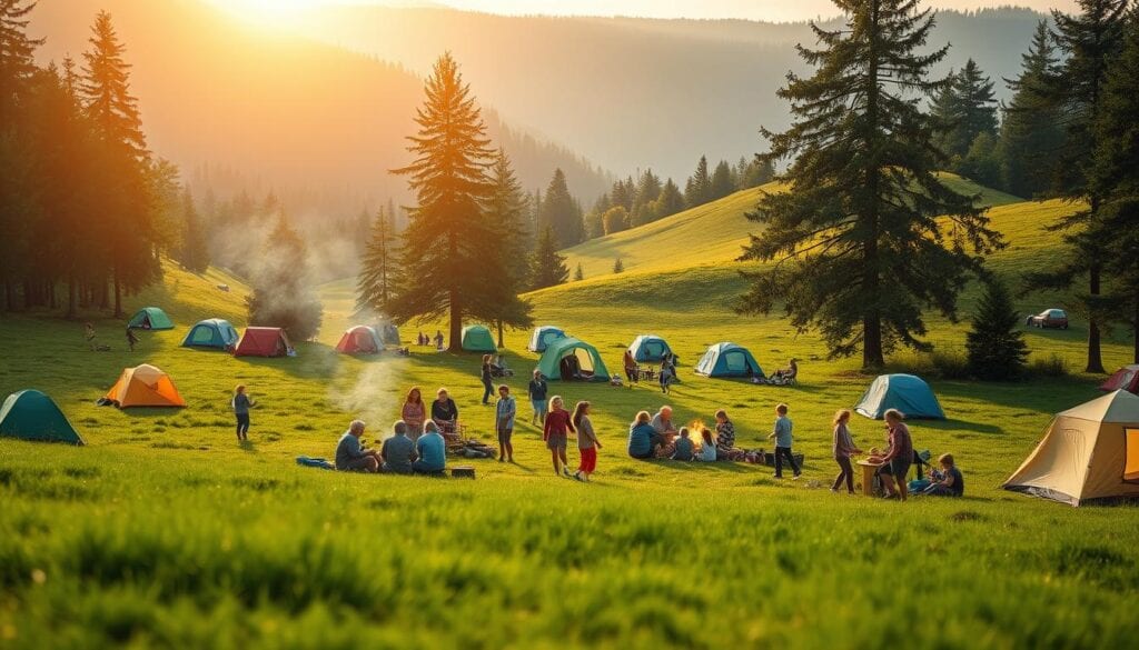 Campingveranstaltungen für Familien in Deutschland