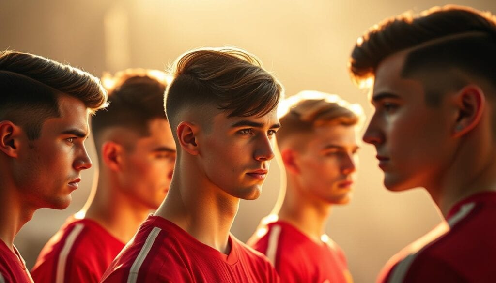 Klassische Fußballerfrisuren