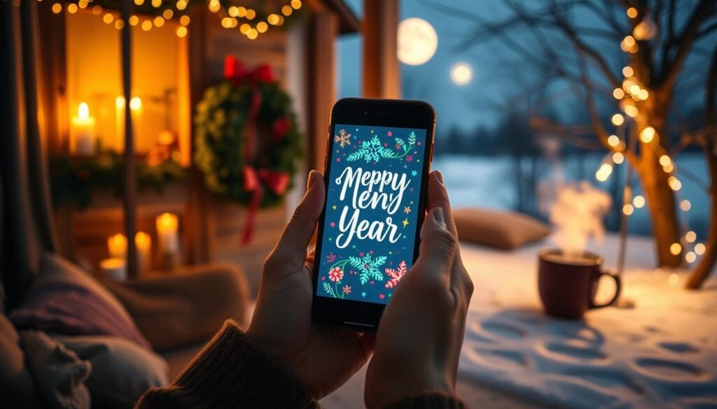 Neujahrswünsche übermitteln