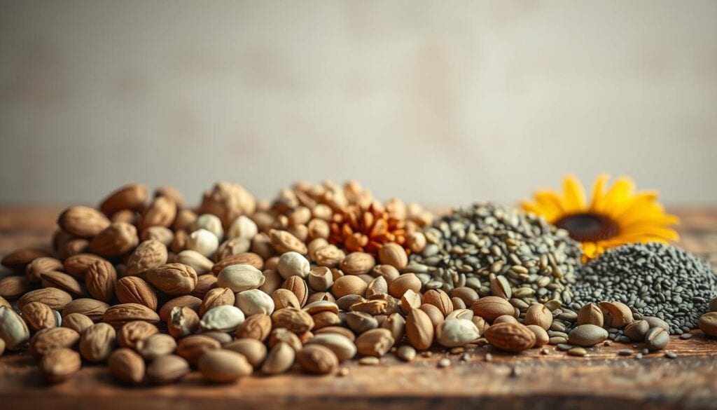 Nüsse und Proteinquellen