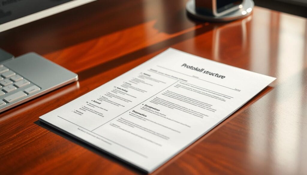 Protokollstruktur Vorlage