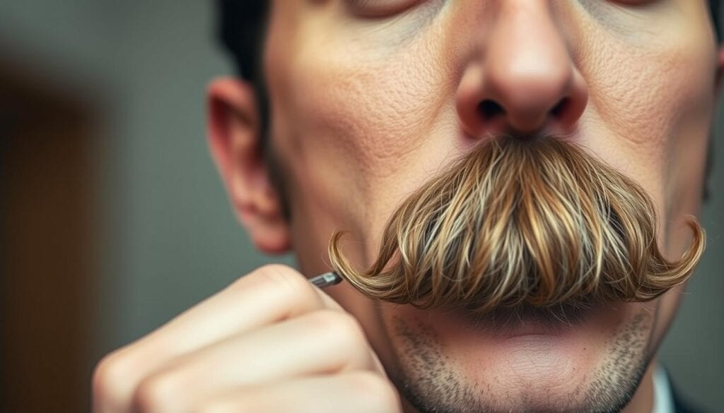 Zwirbelbart Styling Anleitung