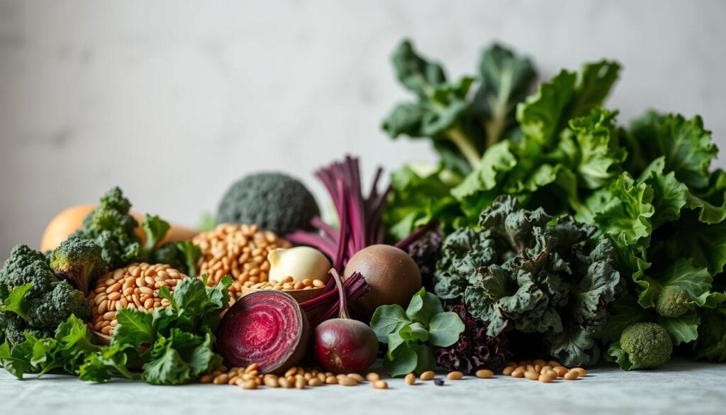 vegane Eisenlieferanten Gemüse