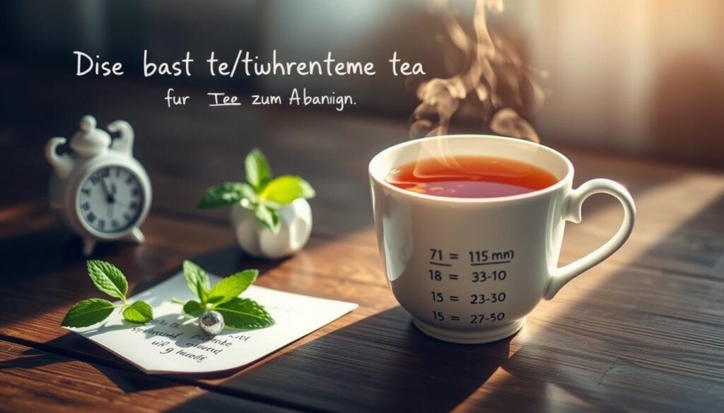 Tee zum Abnehmen Zeitplan