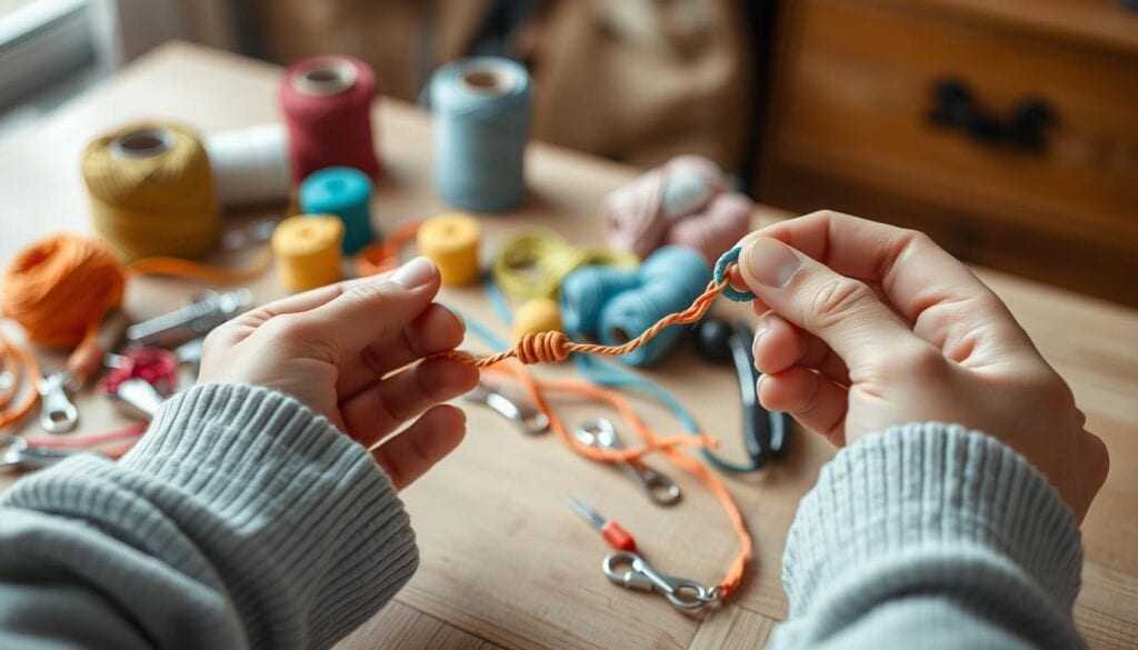 Bastelanleitung Kinderwagenkette Schritt für Schritt