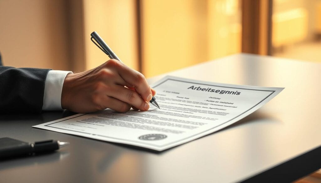 Arbeitszeugnis anfordern Muster