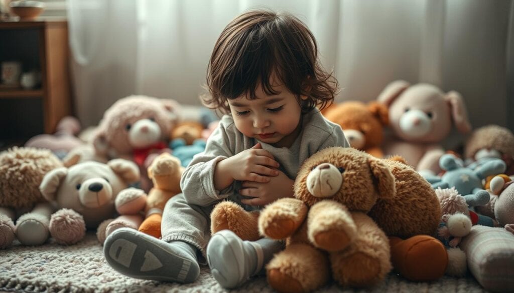Emotionaler Abschied von Spielsachen Emotionaler Abschied von Spielsachen