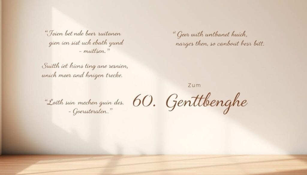 Niveauvolle Sprüche zum 60. Geburtstag