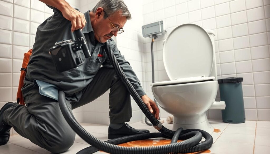 Professionelle Rohrreinigung bei Verstopfung