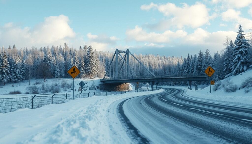 gefährdete Straßenabschnitte Brücken
