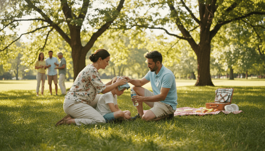Erste-Hilfe-Maßnahmen bei Hitzschlag
