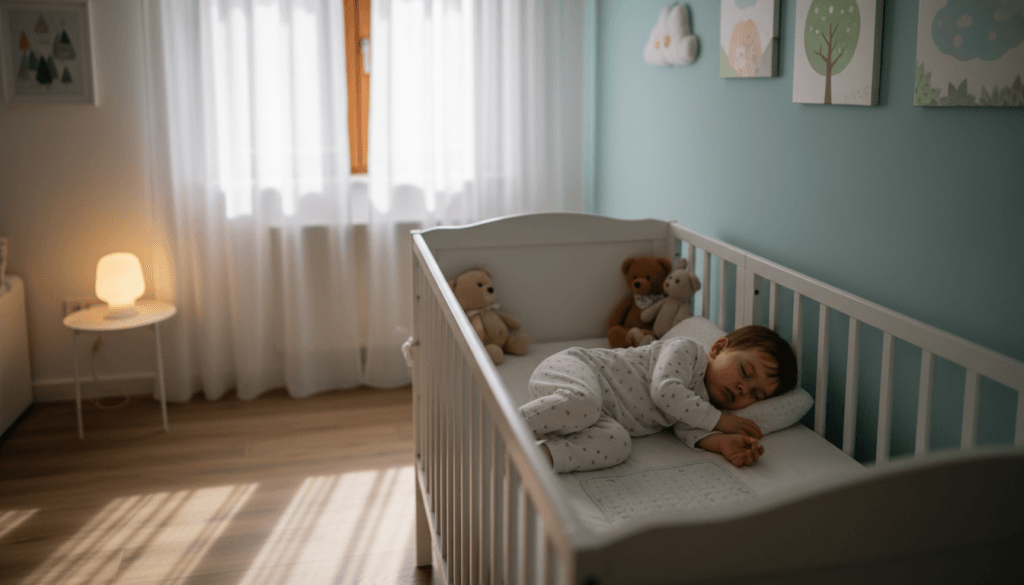 Kind überhitzt im Schlaf