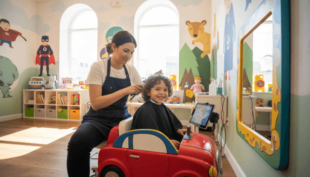 Kleinkind Friseur