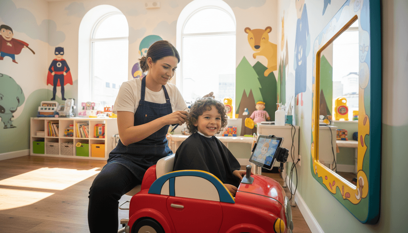 Kleinkind Friseur