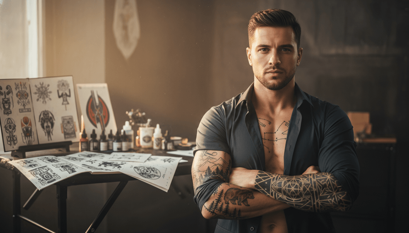Ästhetische Tattoos Männer