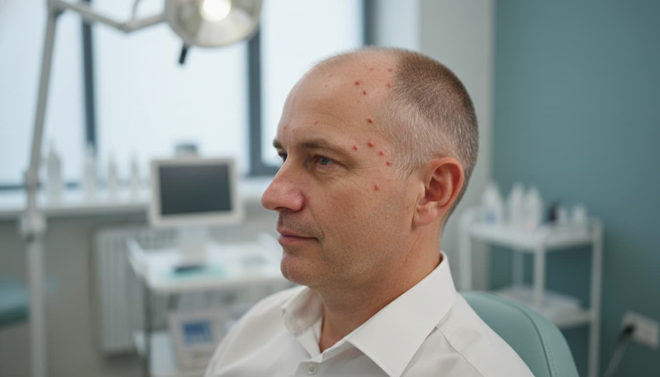 Pickel nach Haartransplantation