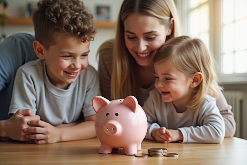 geld sparen familie-Titel