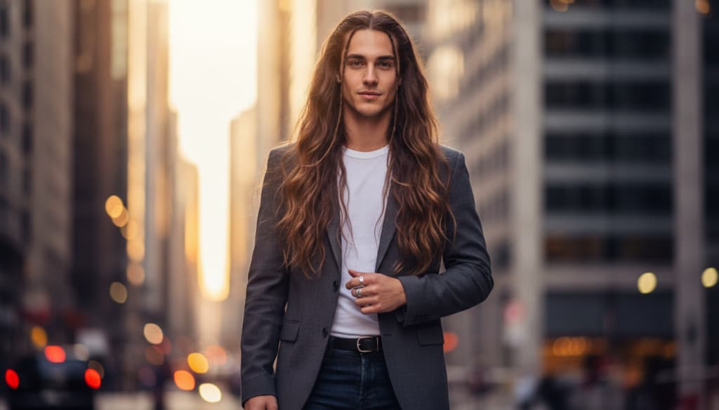 Langhaarfrisuren Männer