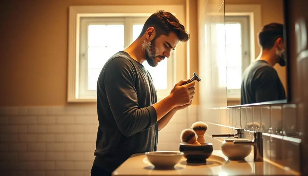 Erste Rasur und Bartpflege