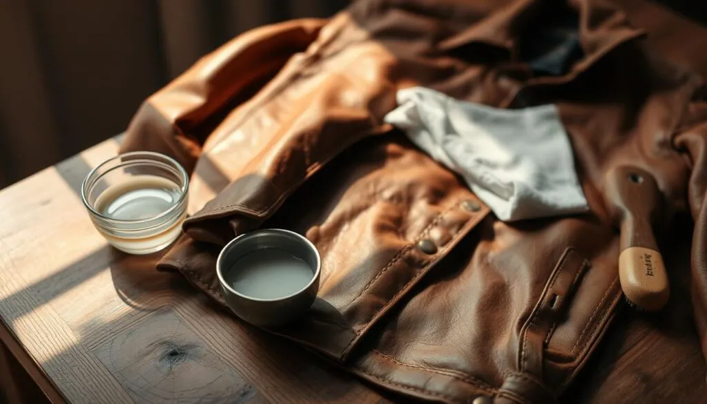 Lederjacke reinigen per Hand