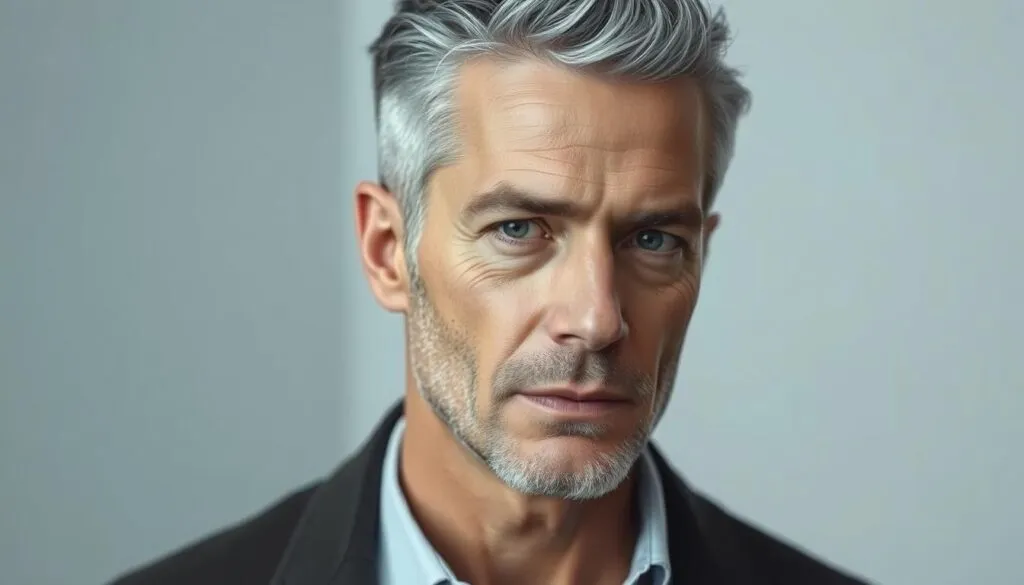 graue Haare färben Männer Trend
