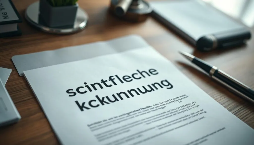 schriftliche kündigung