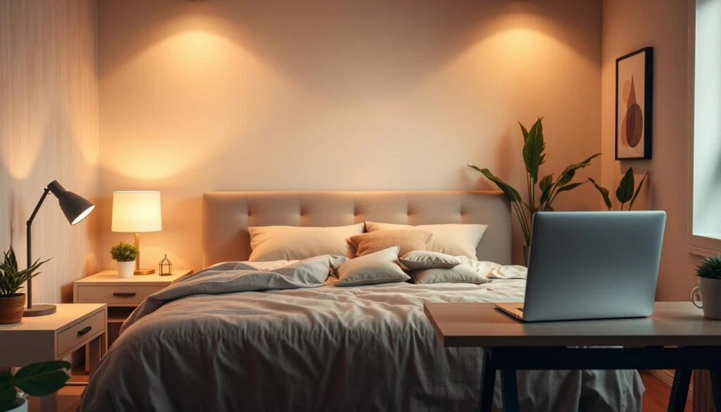 Ergonomische Schlafumgebung bei Tennisarm