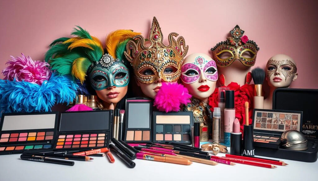 Kostüm Accessoires und Make-up