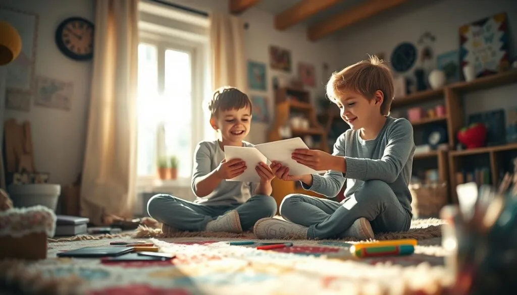 Kreative Kommunikation zwischen Geschwistern