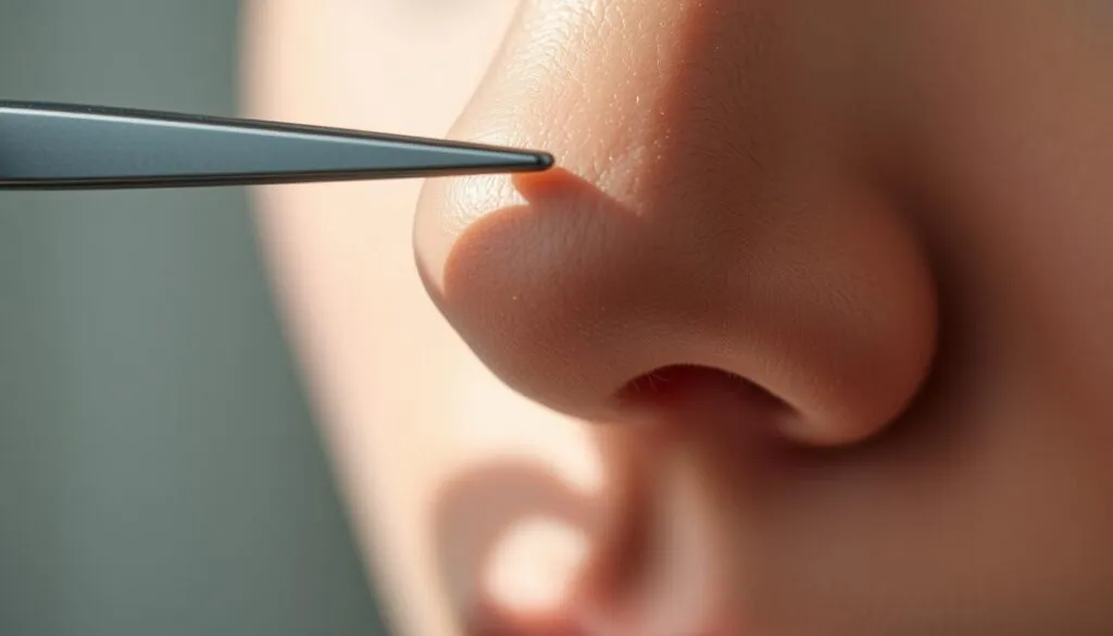 Nasenhaare entfernen mit Pinzette Nasenhaare entfernen mit Pinzette