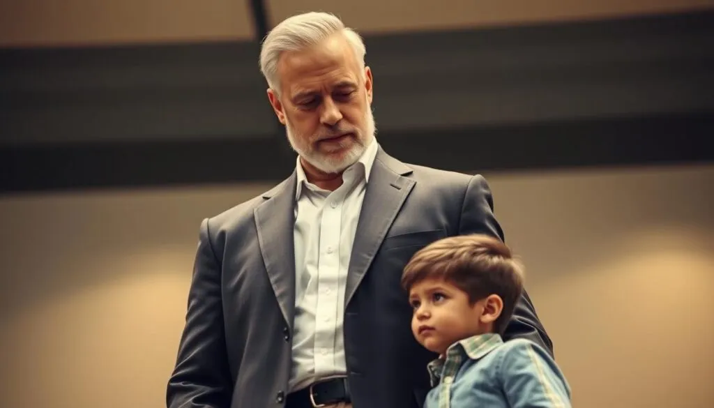 Vater als Vorbild für Kinder