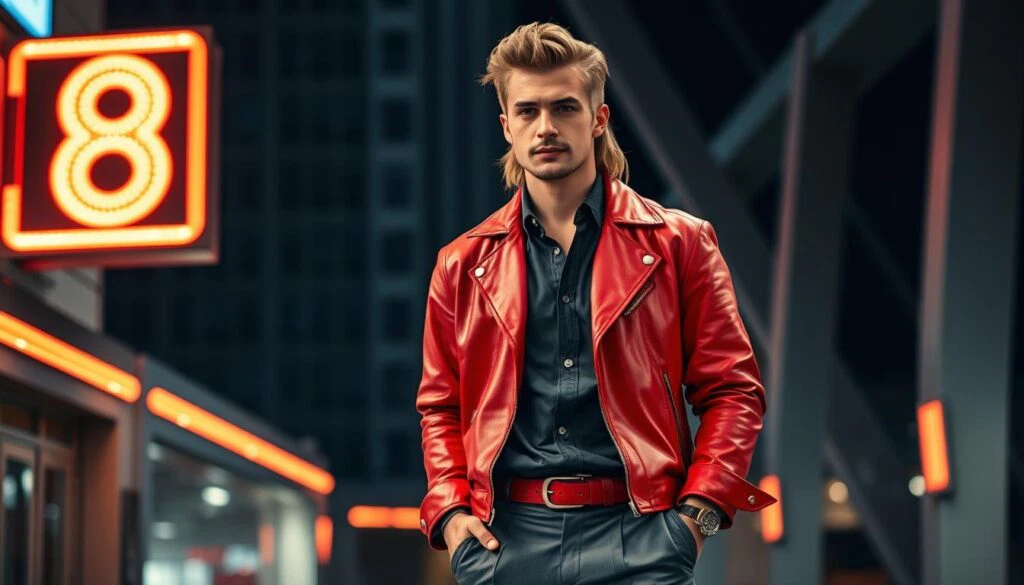 80er Jahre Mode Männer Styling