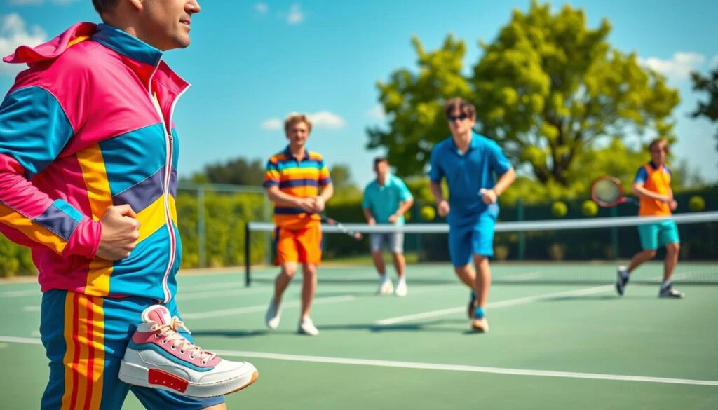 80er Jahre Sportmode Männer