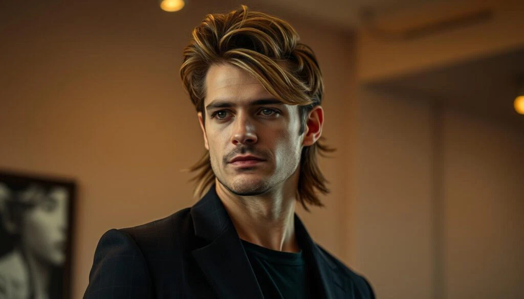 Mullet Frisur Männer Styling
