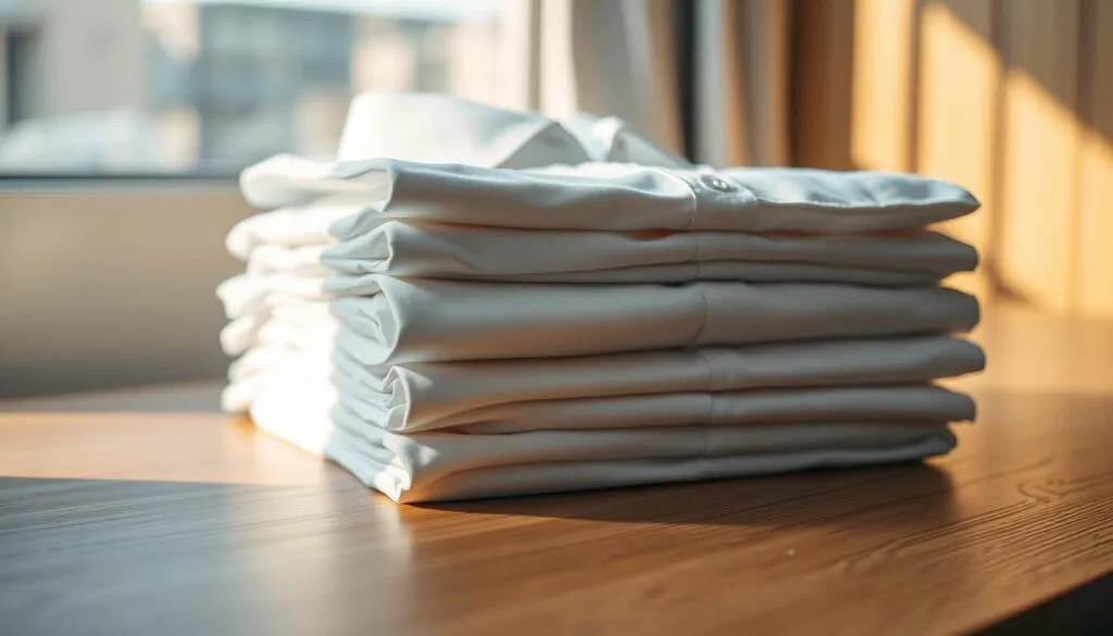 Hemden zusammenlegen für Reisen