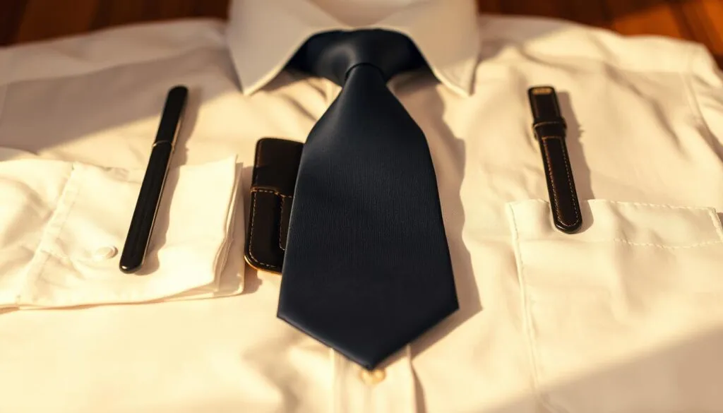 Krawattenknoten Vorbereitung