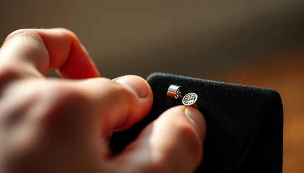 Pflege von Herren-Ohrringen Pflege von Herren-Ohrringen