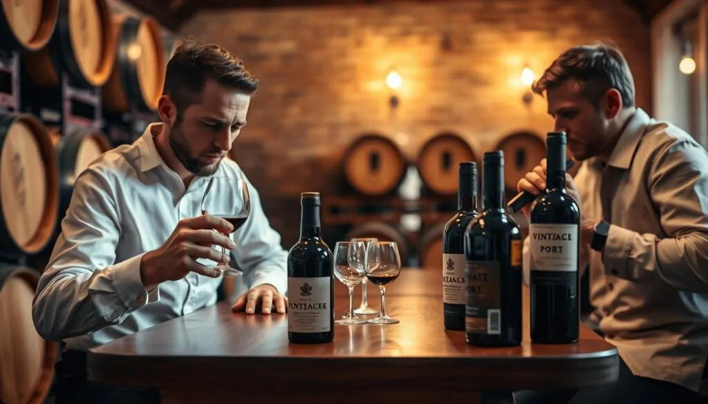 Portwein Verkostung und Qualitätsprüfung