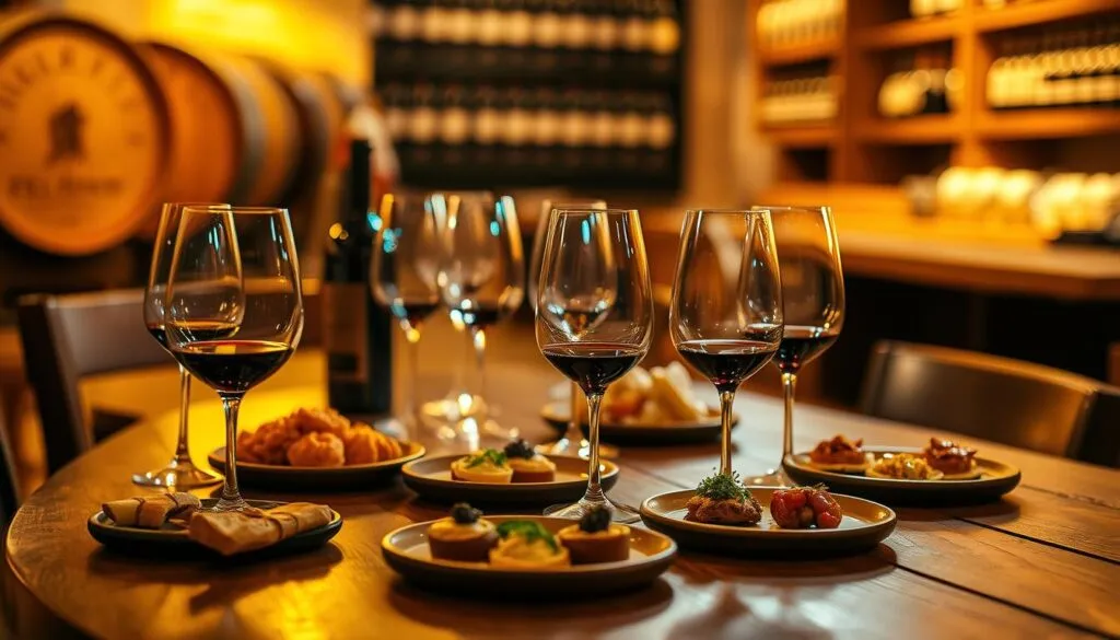 Portwein Verkostung und Speisen